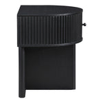 Cortland Acacia Veneer And Solid Wood Night Stand in Black