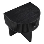 Cortland Acacia Veneer And Solid Wood Night Stand in Black