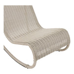 Antigua Wicker Outdoor Patio Rocking Chair in Cream