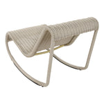 Antigua Wicker Outdoor Patio Rocking Chair in Cream