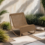 Antigua Wicker Outdoor Patio Rocking Chair in Natural