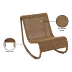 Antigua Wicker Outdoor Patio Rocking Chair in Natural
