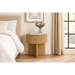 Cortland Acacia Veneer And Solid Wood Night Stand in Natural