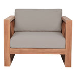 Anguilla Water Resistant Fabric Upholsetered Outdoor Patio Chair in Grey