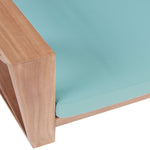 Anguilla Water Resistant Fabric Upholsetered Outdoor Patio Chair in Blue