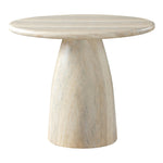 Cosenza 36" Travertine Finish Concrete Indoor / Outdoor Dining Table in Natural