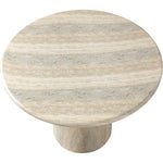 Cosenza 36" Travertine Finish Concrete Indoor / Outdoor Dining Table in Natural