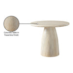 Cosenza 36" Travertine Finish Concrete Indoor / Outdoor Dining Table in Natural