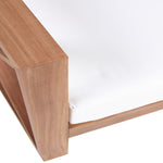 Anguilla Water Resistant Fabric Upholsetered Outdoor Patio Chair in Off White