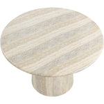Cosenza 48.5" Travertine Finish Concrete Indoor / Outdoor Dining Table in Natural