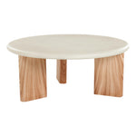Avaya Concrete And Fiberglass Indoor / Outdoor Coffee Table in Cream / Natural