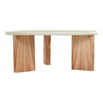 Avaya Concrete And Fiberglass Indoor / Outdoor Coffee Table in Cream / Natural