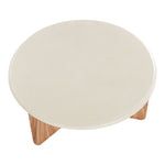 Avaya Concrete And Fiberglass Indoor / Outdoor Coffee Table in Cream / Natural