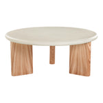 Avaya Concrete And Fiberglass Indoor / Outdoor Coffee Table in Cream / Natural