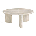 Avaya Concrete And Fiberglass Indoor / Outdoor Coffee Table in Natural