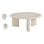 Avaya Concrete And Fiberglass Indoor / Outdoor Coffee Table in Natural