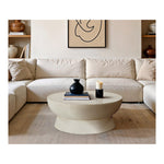 Avaya Concrete And Fiberglass Indoor / Outdoor Coffee Table in Cream