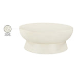 Avaya Concrete And Fiberglass Indoor / Outdoor Coffee Table in Cream