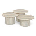 Emara Concrete And Fiberglass 3pc. Indoor / Outdoor Coffee Table in Natural
