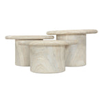 Emara Concrete And Fiberglass 3pc. Indoor / Outdoor Coffee Table in Natural