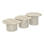 Emara Concrete And Fiberglass 3pc. Indoor / Outdoor Coffee Table in Natural