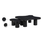 Cove Oak Veneer And Solid Wood 2pc. Coffee Table in Black