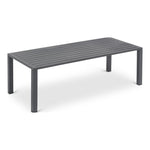 Maldives Aluminum Outdoor Patio Coffee Table (346-CT) in Grey
