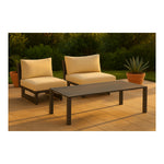 Maldives Aluminum Outdoor Patio Coffee Table (346-CT) in Grey