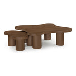Cove Oak Veneer And Solid Wood 2pc. Coffee Table in Brown Walnut