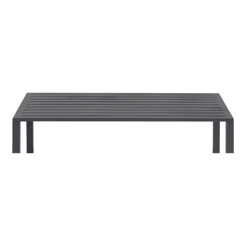Maldives Aluminum Outdoor Patio Coffee Table (346-CT) in Grey