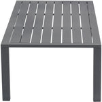 Maldives Aluminum Outdoor Patio Coffee Table (346-CT) in Grey