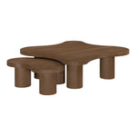 Cove Oak Veneer And Solid Wood 2pc. Coffee Table in Brown Walnut