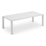 Maldives Aluminum Outdoor Patio Coffee Table (346-CT) in White