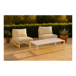 Maldives Aluminum Outdoor Patio Coffee Table (346-CT) in White