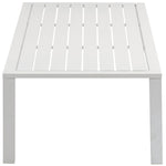 Maldives Aluminum Outdoor Patio Coffee Table (346-CT) in White