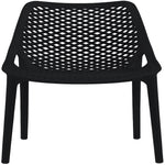 Mykonos Plastic Outdoor Patio Dining Chair (328-) in Black