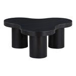 Cove Oak Veneer And Solid Wood Coffee Table in Black