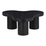 Cove Oak Veneer And Solid Wood Coffee Table in Black