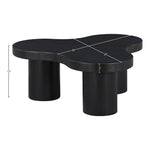 Cove Oak Veneer And Solid Wood Coffee Table in Black