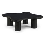 Cove Oak Veneer And Solid Wood Coffee Table in Black