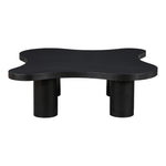Cove Oak Veneer And Solid Wood Coffee Table in Black