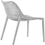 Mykonos Plastic Outdoor Patio Dining Chair (328-) in Grey