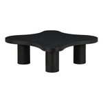Cove Oak Veneer And Solid Wood Coffee Table in Black