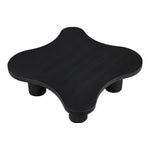 Cove Oak Veneer And Solid Wood Coffee Table in Black