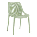 Mykonos Plastic Outdoor Patio Dining Chair (328-) in Mint