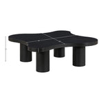 Cove Oak Veneer And Solid Wood Coffee Table in Black
