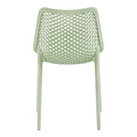 Mykonos Plastic Outdoor Patio Dining Chair (328-) in Mint