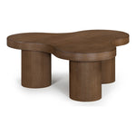 Cove Oak Veneer And Solid Wood Coffee Table in Brown Walnut
