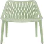 Mykonos Plastic Outdoor Patio Dining Chair (328-) in Mint