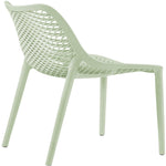 Mykonos Plastic Outdoor Patio Dining Chair (328-) in Mint